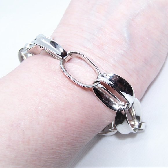 Saks Fifth Avenue Sterling Silver Link Bracelet - Picture 1 of 9